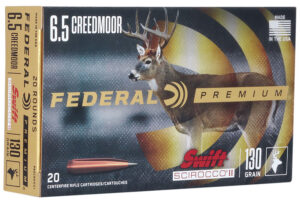 Federal Premium 6.5Creedmoor 130gr Swift Scirocco II 20 Per Box