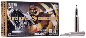 Federal Premium Terminal Ascent 270 Win 136 gr 20-Round Box P270TA1