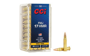CCI 17HMR 20GR FMJ 50 Rounds