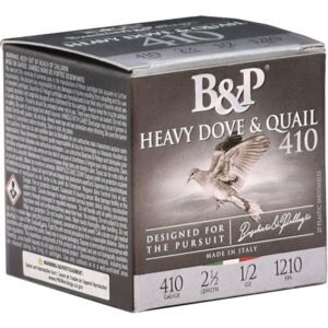 B&P Ammunition 410BD6 Heavy Dove & Quail  410 Gauge 2.50" 1/2oz 6 Shot 250 Rounds CASE