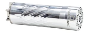 Anechoic PSQ-RA Pipsqueak 22 22LR/22WMR/17HMR 1.10" Raw Aluminum/Titanium 1/2"x28